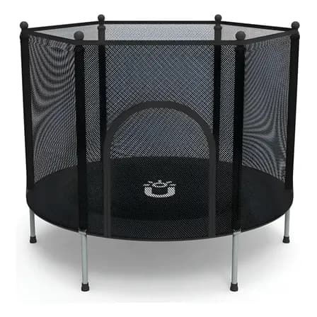 Trampolin Brincolin Infantil Red De Seguridad 1.40mts Niños Lona De Salto Negro Cobertor De Resortes Negro
