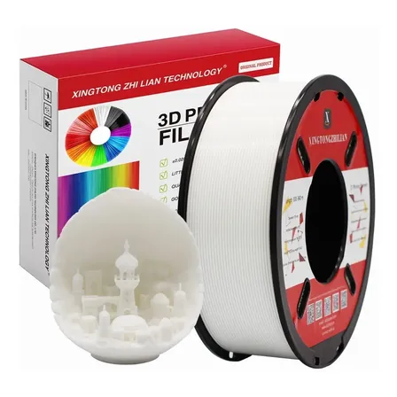 Xingtongzhilian 340 M Filamento Pla De 1,75 Mm Precisión Dimensional Color White