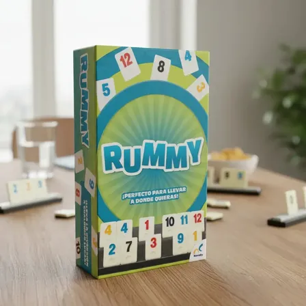 Juego De Mesa Rummy Clásico Con Fichas Numeradas Y Bases Juego Familiar De Estrategia 2 A 4 Jugadores Secuencias Y Tercias Ideal Para Casa Reuniones Viajes Diversión Para Todas Las Edades