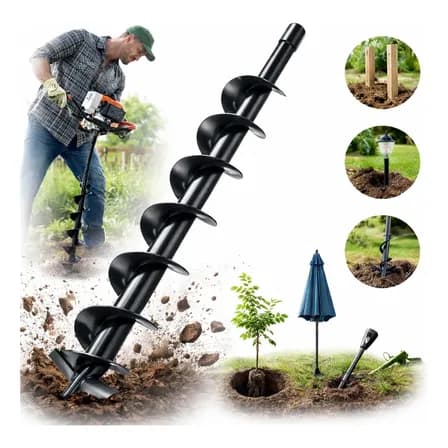 Perforador De Tierra Broca De Taladro Tierra Jardín