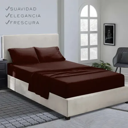 Sabanas Matri 1800 Hilos Tira Bordada, Marca Twin Brothers