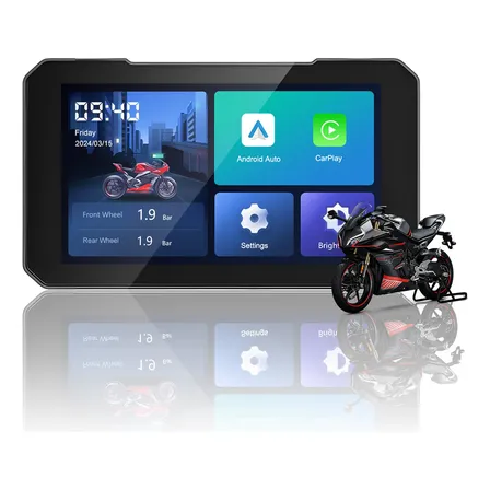 Pantalla De Motocicleta Ottocast Con Carplay/android Auto