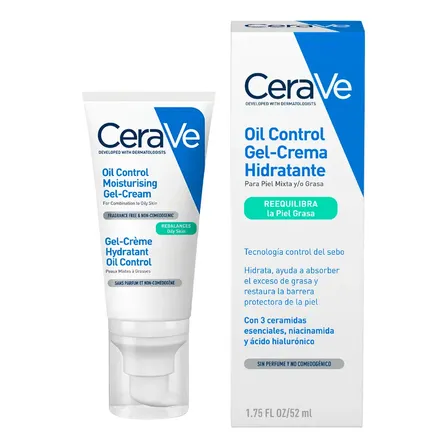 Gel-crema Hidratante Control De Brillo 52ml Cerave Mixta Día/noche