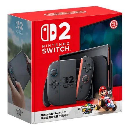 Consola Nintendo Switch 2 256gb Bundle Mario Kart World Región Hk Negro