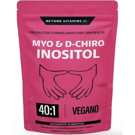 Myo Y D-chiro Inositol Premium Mujer Fortificado Con Zinc, Acido Folico, Inulina De Agave, Vitamina D3 Y Selenio - Mayo... Sin Sabor