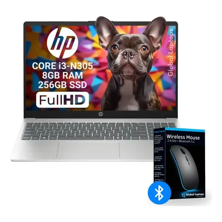 Hp Pavilion Core I3 N305 8 Gb De Ram 256 Gb Ssd Screen 15.6 Fhd 1920 Px X 1080 Px Intel Uhd Graphics Incluye Windows Instalado Laptop Fd0133 Plateado