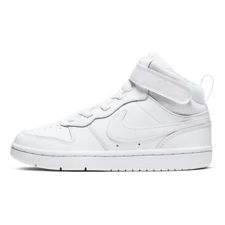 Tenis Para Niños Nike Court Borough Mid 2 Blanco Cd7783-100