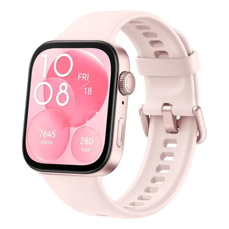 Smartwatch Huawei Watch Fit 3 Tela Amoled De 1,82  Design Ultra-fino Rosa Fluoroelastómero