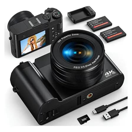 Cámara Digital Fotográfica Autofocus 4k 64mp Compacta Webcam