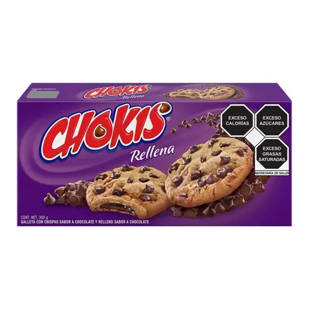 Galletas Gamesa Chokis Rellena Chocolate 300g