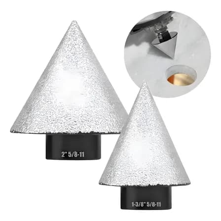 2pcs Broca Biselada De Diamante 50mm Y 35mm Cerámica Granito
