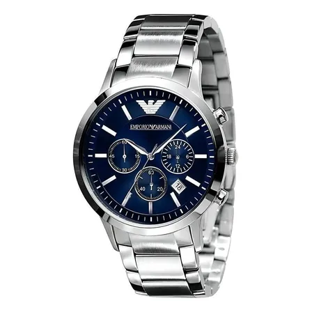 Reloj Hombre Emporio Armani Ar2448 Plateado Azul