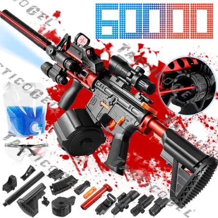 Pistola De Hidrogel M416 Lanzador Electrica Con Bolas Láser Blaster Juguete Automatica M4 Realista