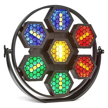 Luz Retro Rgb De 350 W, 7 Unidades, 50 W, Para Fiestas, Boda