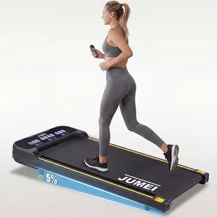 Caminadora Eléctrica Jumei 2.0hp Velocidad 1-10km/h Inclinación Ajustable Pantalla Led Ultra Clara Negro
