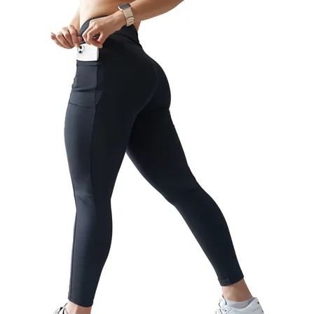 Leggins Colombianos Dama Lycra Deportivos Bolsa iPhone Moda