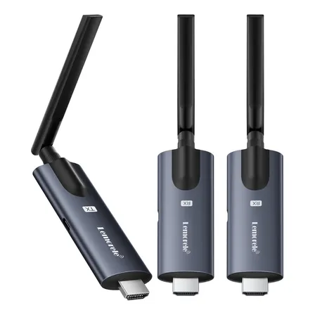 Transmisor Y Receptor Hdmi Inalámbrico Lemorele, 2 Piezas, 1