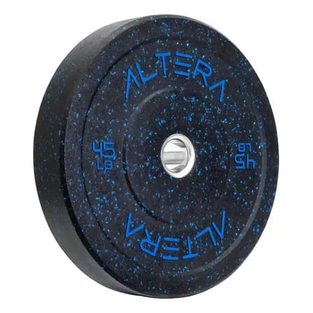 Disco Bumper 45 Lbs Altera Hitemp Olimpico Profesional Color Azul