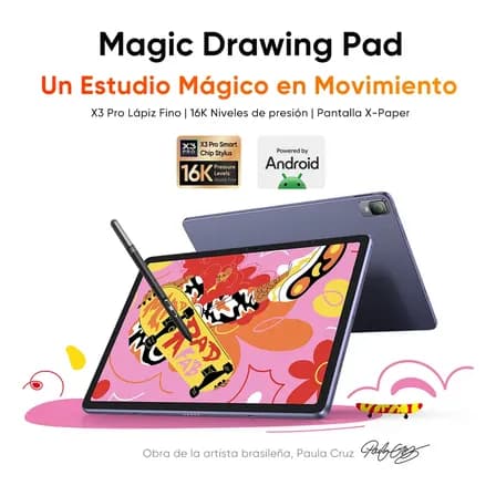 Xppen Magic Drawing Pad 12 Pulgadas, Tableta Gráfica 16384 Niveles Incluye Lápiz Azul Marino