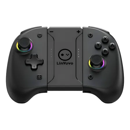 Control Joypad Pro Con Luz Inalámbrico Para Nintendo Switch Negro