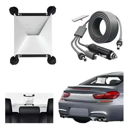 Mini Kit De Soporte Starlink Con Ventosas Reforzadas, Cable Usb-c 3 En 1, 3 M, 12 V, 24 V, Para Coche, Camión, Remolque, Viaje Estable, Autocaravana, Cable Athenix Starlink Gen4 De Alta Fijación