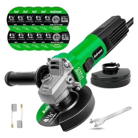 Esmeriladora Angular 1300w Anirona Industrial Ag1300 Verde