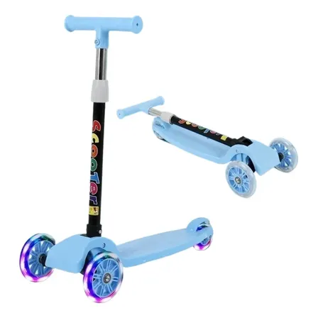 Scooter Patín Lovali Hb001 Desmontable Color Azul Para Niña Y Niño Resistente