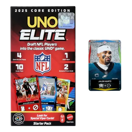 Uno Elite Nfl 2025 Starter Pack Juego De Cartas