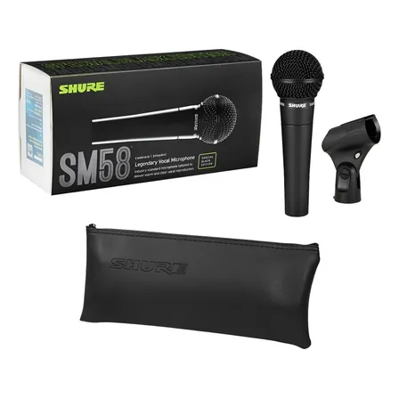 Shure Sm58-blk Micrófono Edición Especial Para Voz Y Estudio Color Negro