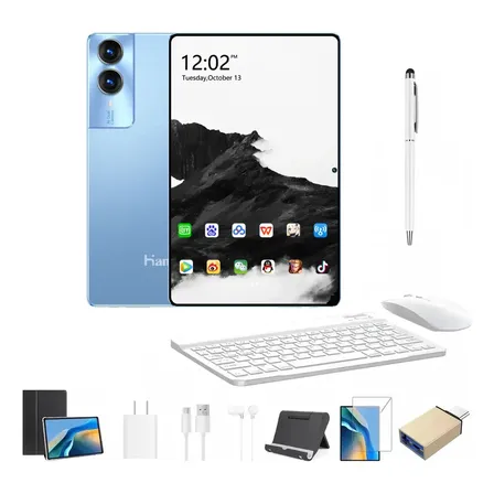 Tabletas S12plus 12.8inch Android 15 16gb+1024gb8800mah Wifi 5g Dual Sim Incluye Teclado Y Raton 8800mah 24mp+48mp Azul