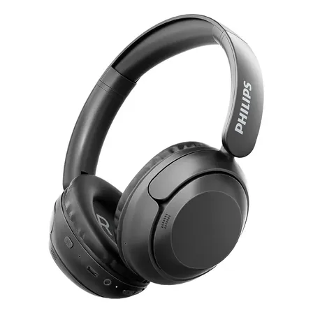 Audífonos De Diademas Auriculeres Philips Tah1120 Inalambricos Bluetooth Negro Con Micrófonos, Modo Cableado, Larga Duración