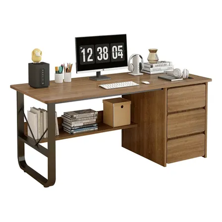 Escritorios Minimalista Oficina De Computadora Con 3 Cajones