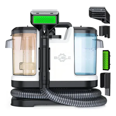 Biuble Aspiradora Portátil Lavadora De Alfombras | Máquina Limpiadora Profunda Para Hogar, Tapicerías Y Automóviles -... Blanco