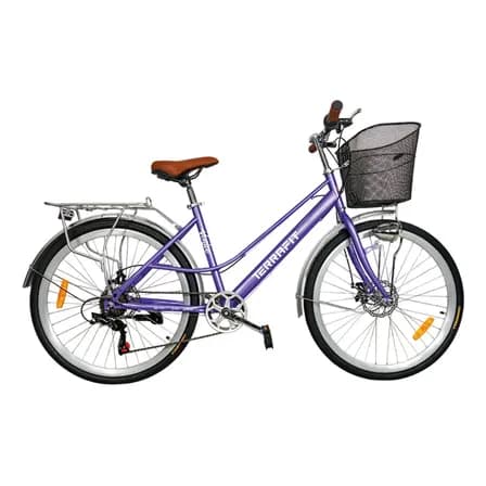 Bicicleta Urbana Terrafit Venice R26 Violeta 7 Velocidades Shimano Morado