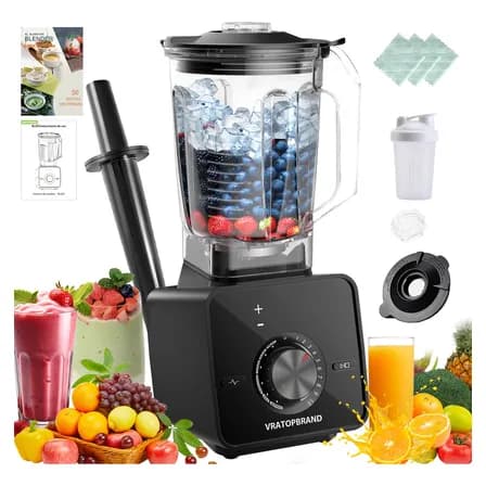 Licuadora Profesional Vratopbrand 1400w 2l Tritan Sin Bpa 10 Velocidades Negro