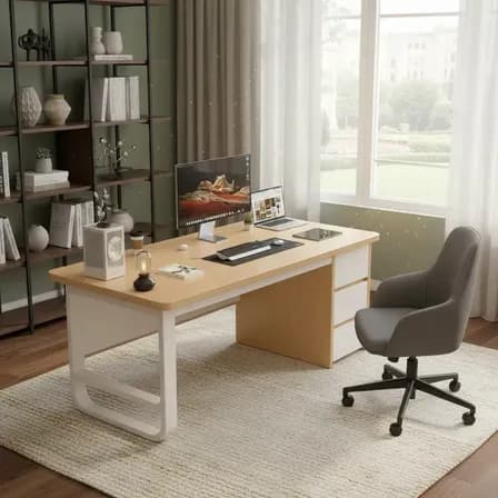Escritorios De Estudio Moderno De Estilo Sencillo Oficina