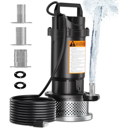 Bomba Sumergible De Acero Inoxidable 370w Para Agua Limpia Ecozendsy Plateado