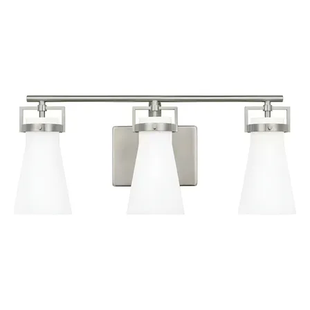 Lampara De Tocador Para Baño Vintage Decorativa 22'' 3 Luces