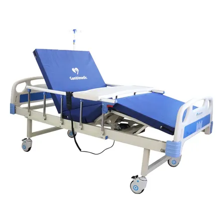 Gambimedic Cama De Hospital Electrica Economica 3 Posiciones Base Espalda Y Piernas Incluye Colchon