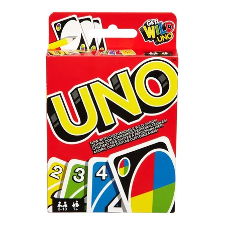 Mattel Uno Juego De Cartas Niños 7 Años En Adelante
