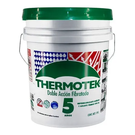 Thermotekk 5 Años Fibratado Blanco 19 Litros Mate