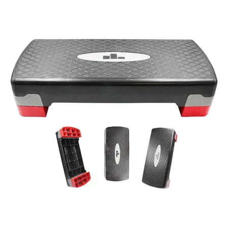 Step Banco Aerobics Ejercicio Fitness Crossfit Ajustable Yim Negro