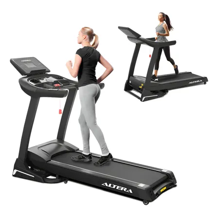 Caminadora Electrica Altera Gante 4hp Inclinacion Automatica Negro