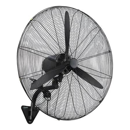 Ventilador De Pared 30 65w 3 Velocidades Oscilatorio 360° Negro Negras Pp