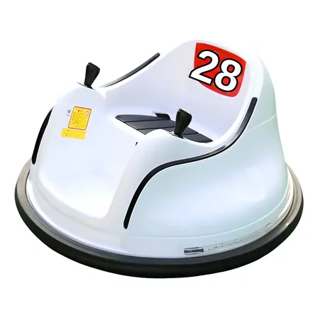 Carrito Chocon Bumper Car Blanco 6v Eléctrico Montable Niños