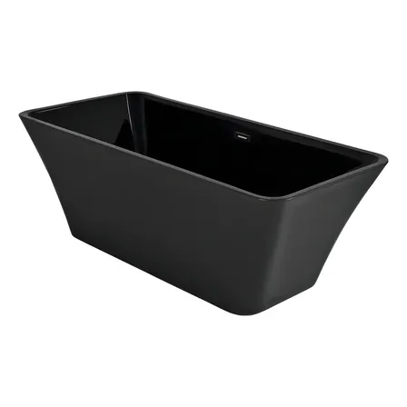 Tina Baño Houzer Premium Lujo 280l Fibra Vidrio 172x77x62 Cm Color Negro