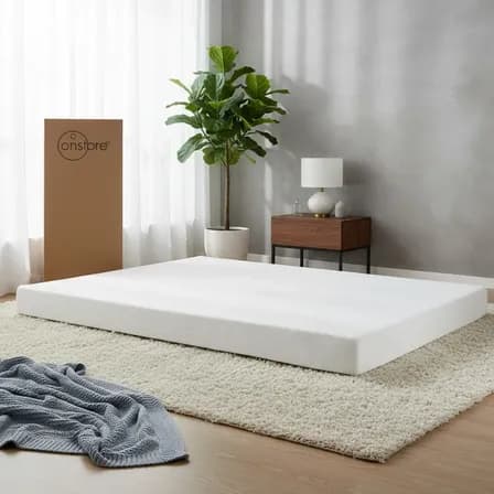 Colchon Matrimonial Caja Onstore Neo Memory Foam Ortopedico Blanco