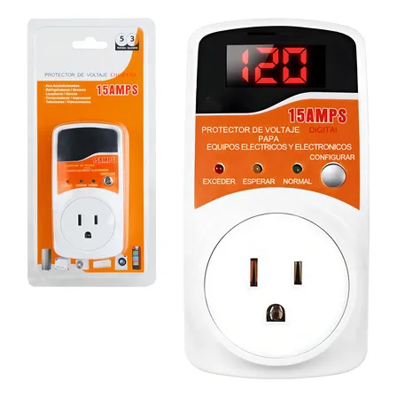 Naiwant® Protector Voltaje Ajustable, Refrigerador Aire Acondicionado Tv Blanco Tamaño: 11,5 X 5,5 Cm