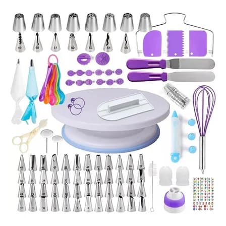 137 Duyas Boquillas Rusas Base Giratoria Pasteles Repostería