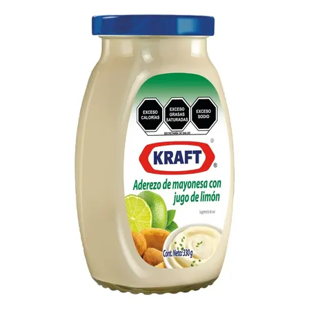 Aderezo De Mayonesa Con Jugo De Limón Frasco De 185g Kraft